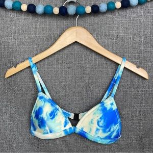Triangl Blue Tye Dye Bikini Top